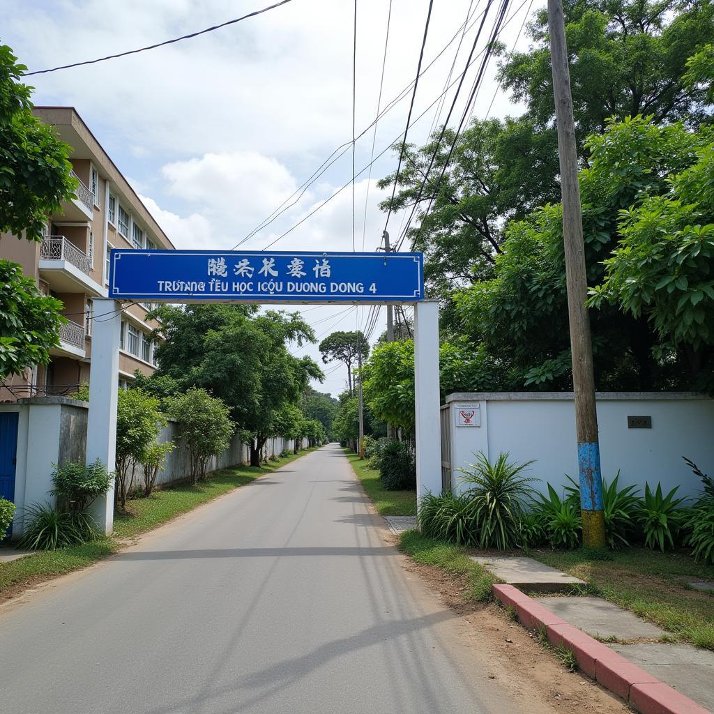 Hình ảnh minh họa địa chỉ Trường TH Dương Đông 4 tại ấp Cây Thông Trong, xã Cửa Dương.